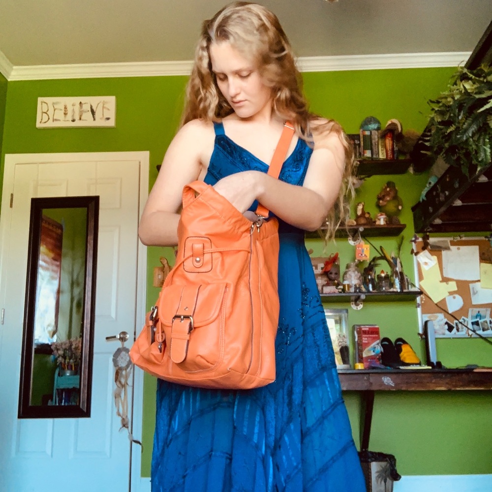 RARE Orange NY & C New York Company purse